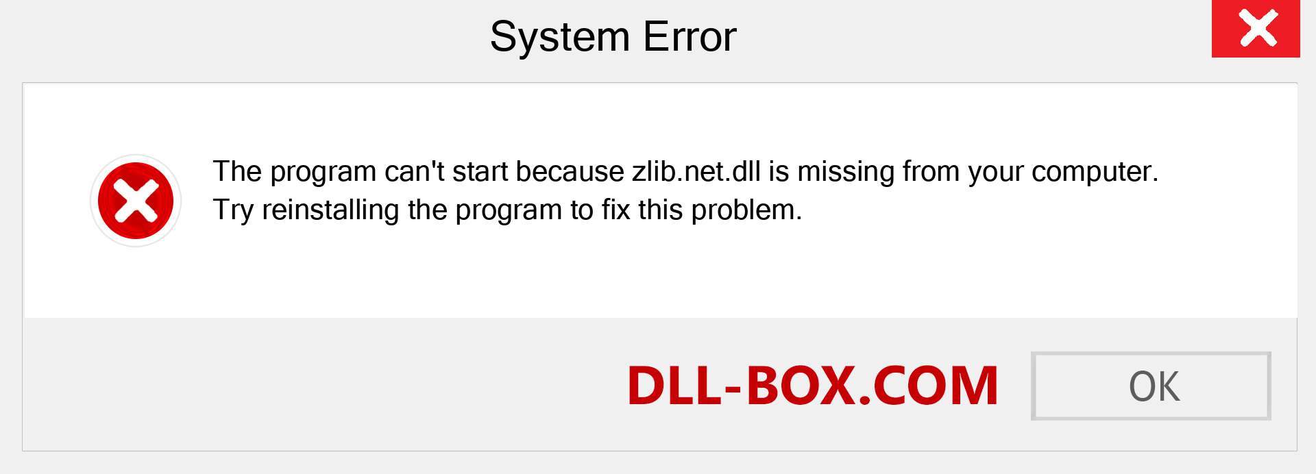  zlib.net.dll file is missing?. Download for Windows 7, 8, 10 - Fix  zlib.net dll Missing Error on Windows, photos, images